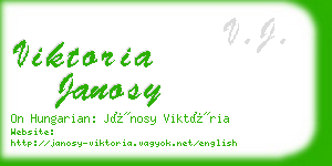 viktoria janosy business card